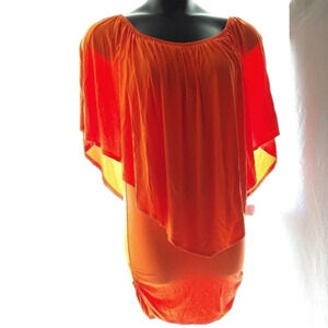 Pretty Orange Dress EUC 🎃